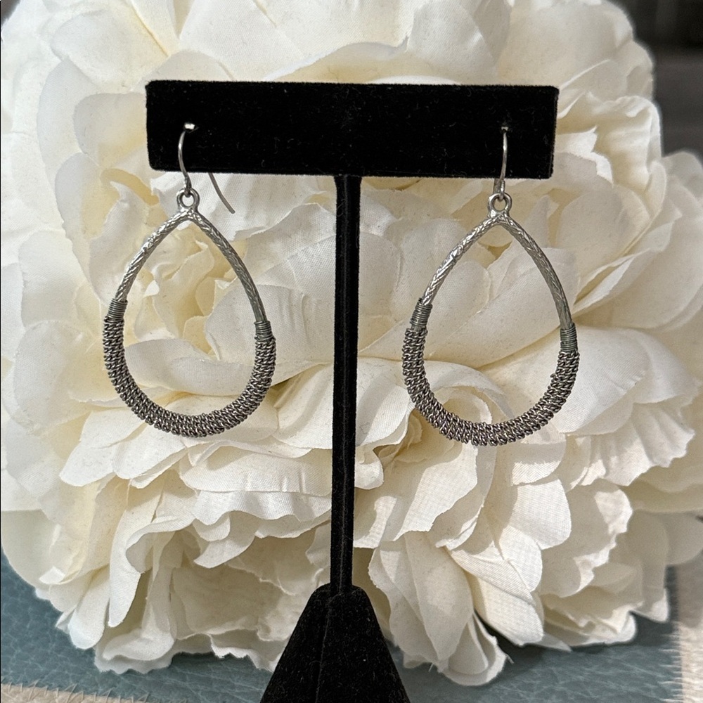 Elegant Silver Teardrop Earrings